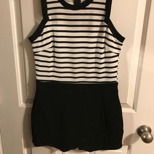Black and white romper